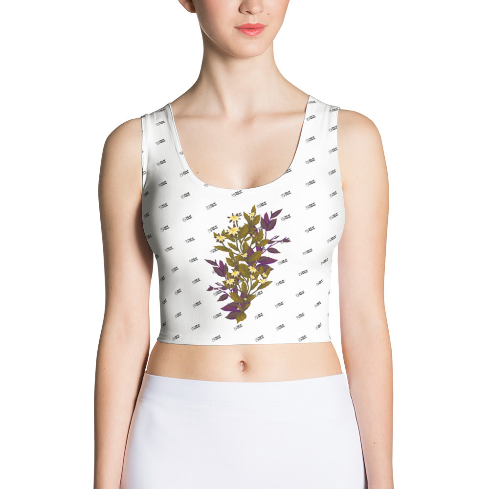 botanical illustration - Crop Top