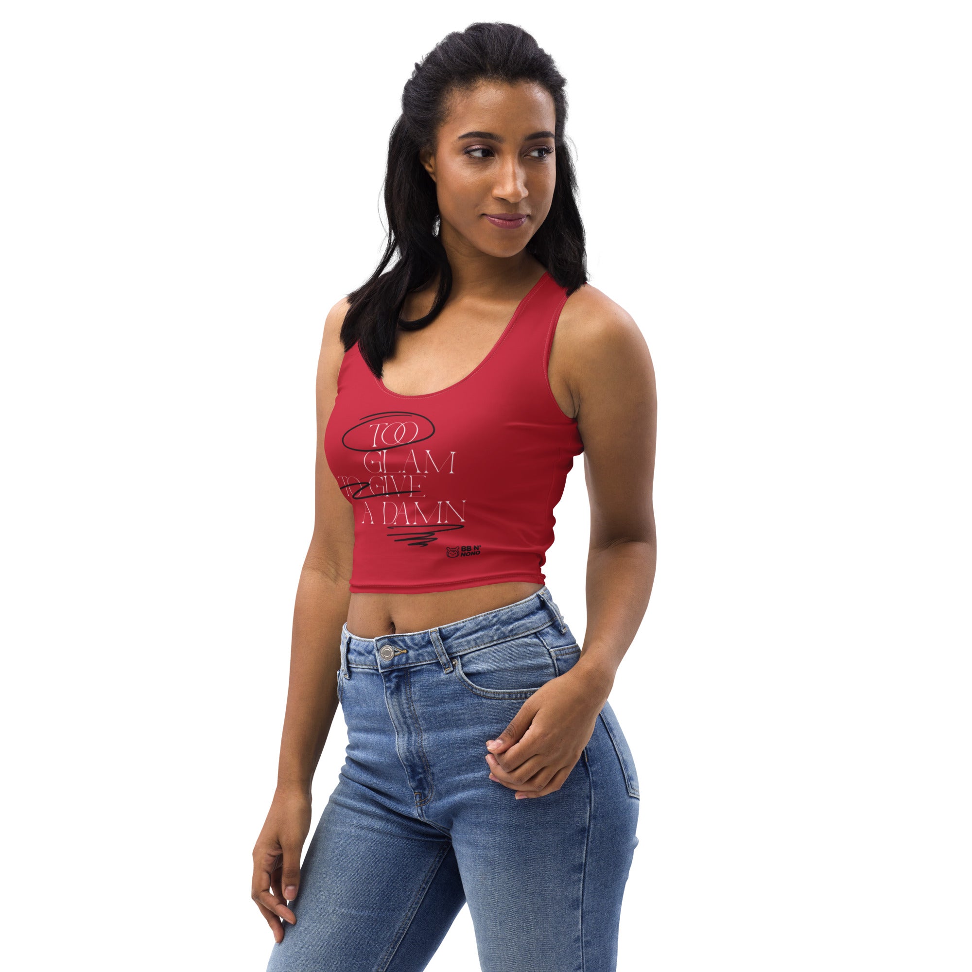 Too glam to give a damn - Crop Top
