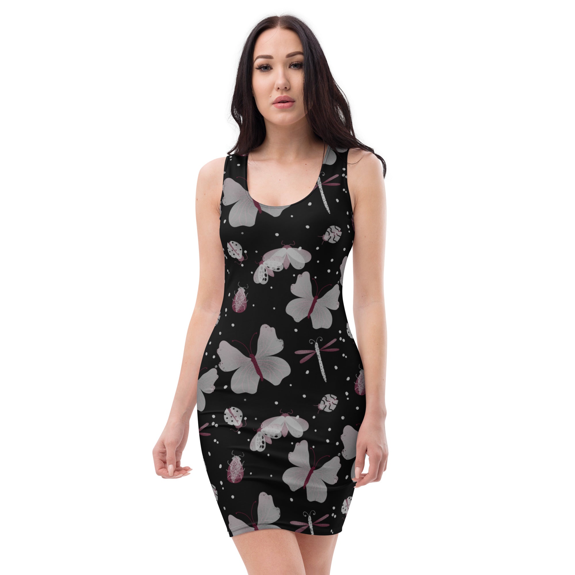 Butterfly Dreams - Sublimation Cut & Sew Dress (black)