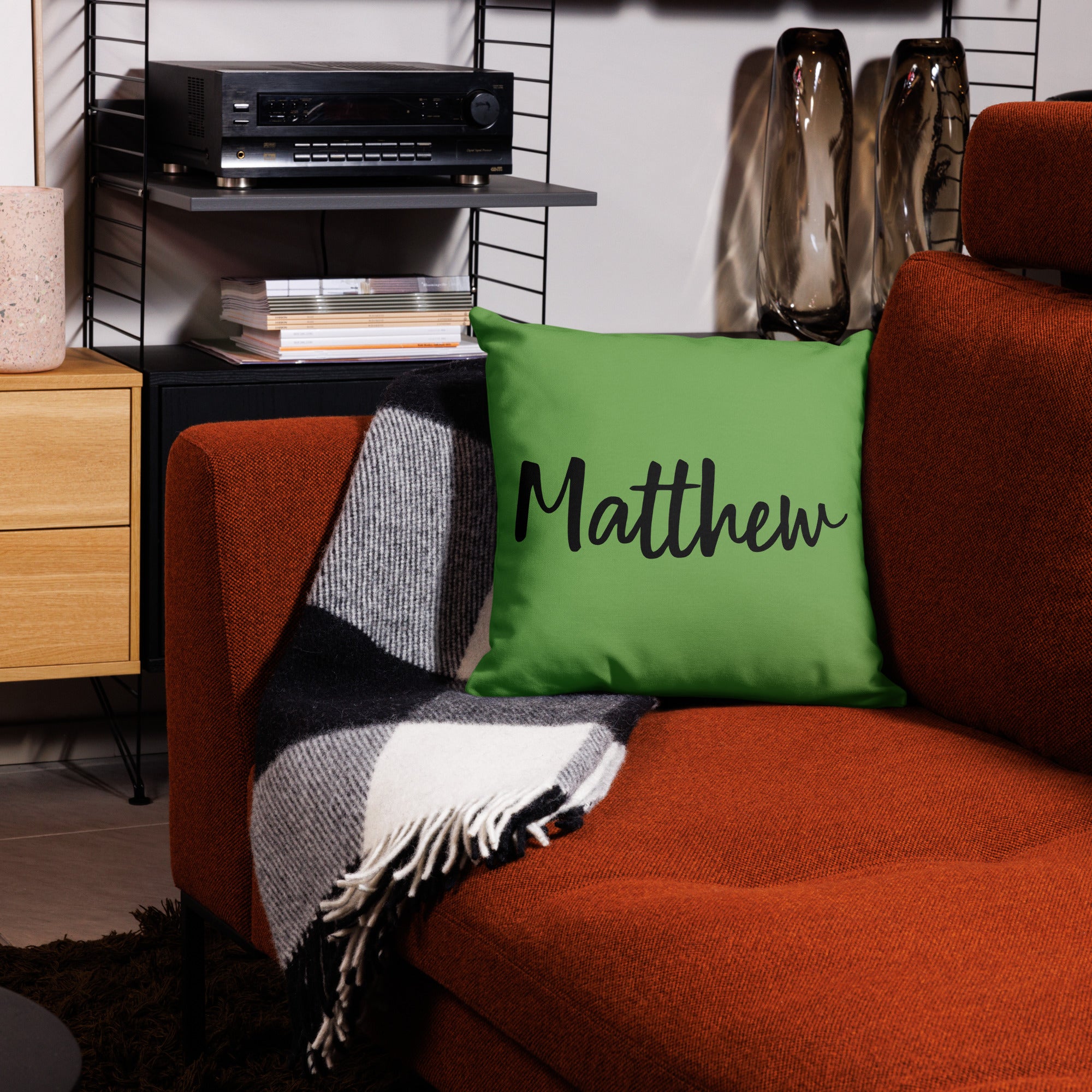 Custom Pillow Personalized - Premium Pillow (Green)