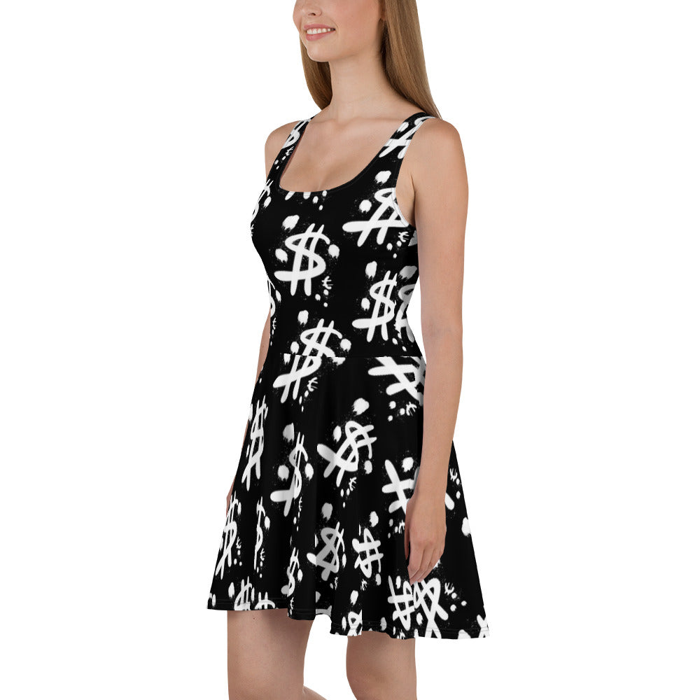 $ = ? - Skater Dress (black)