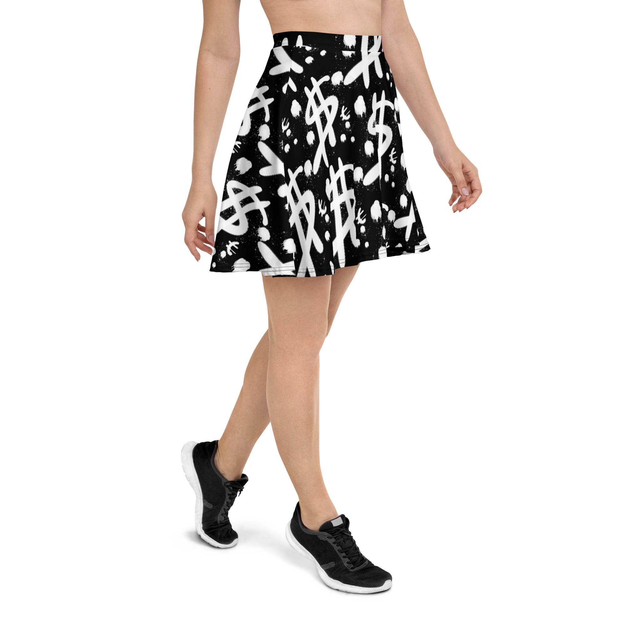 $ = ? - Skater Skirt (white)