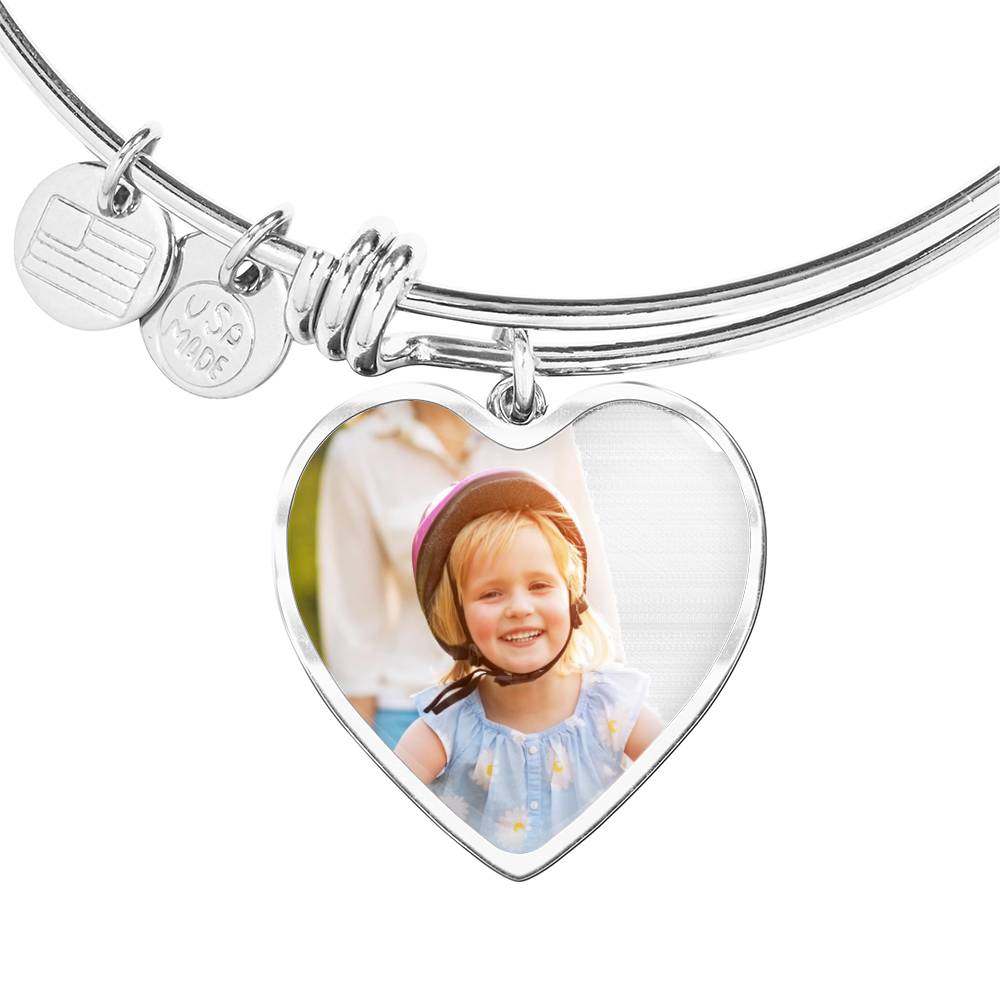 Heart- Adjustable Bangle