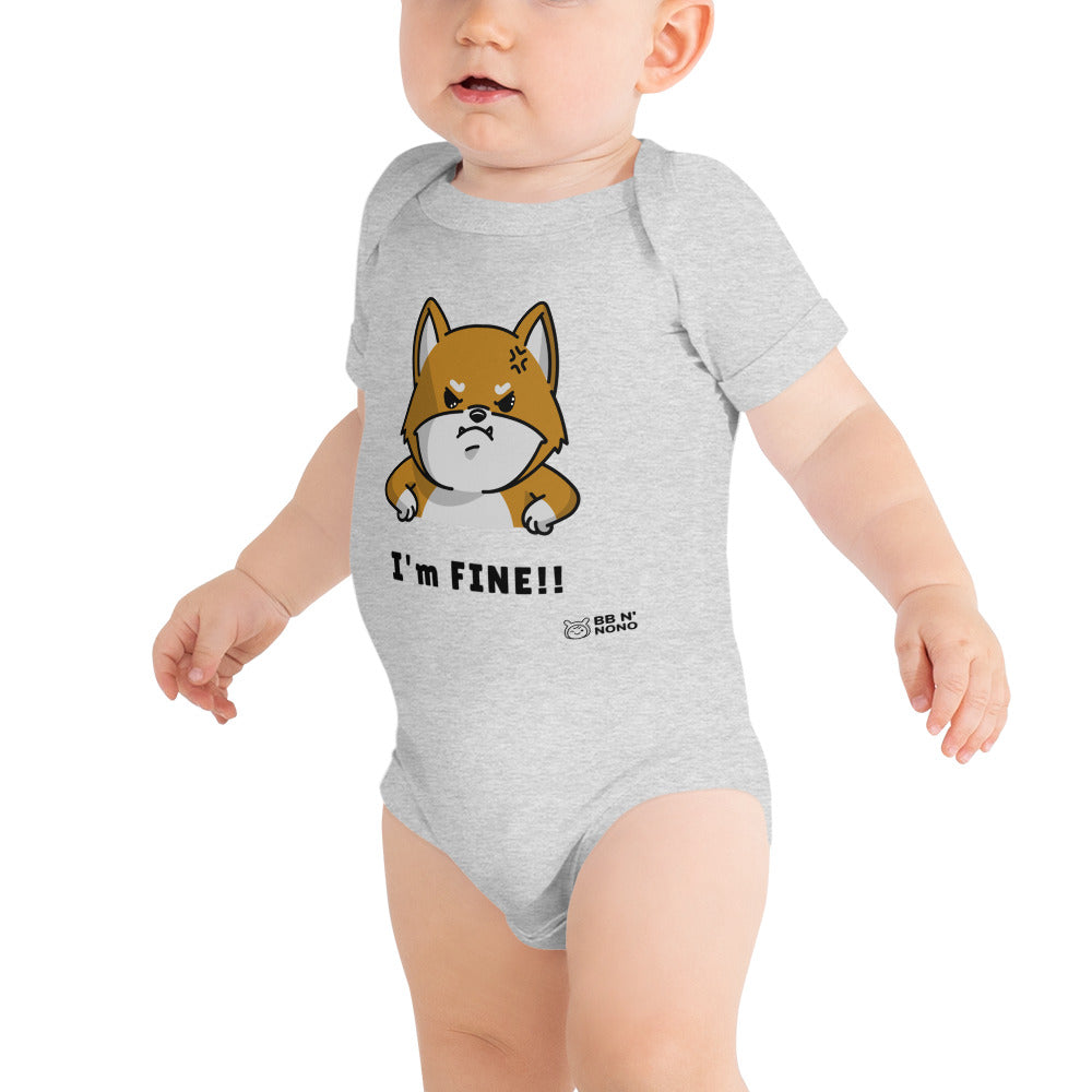 I'm fine - Baby short sleeve one piece