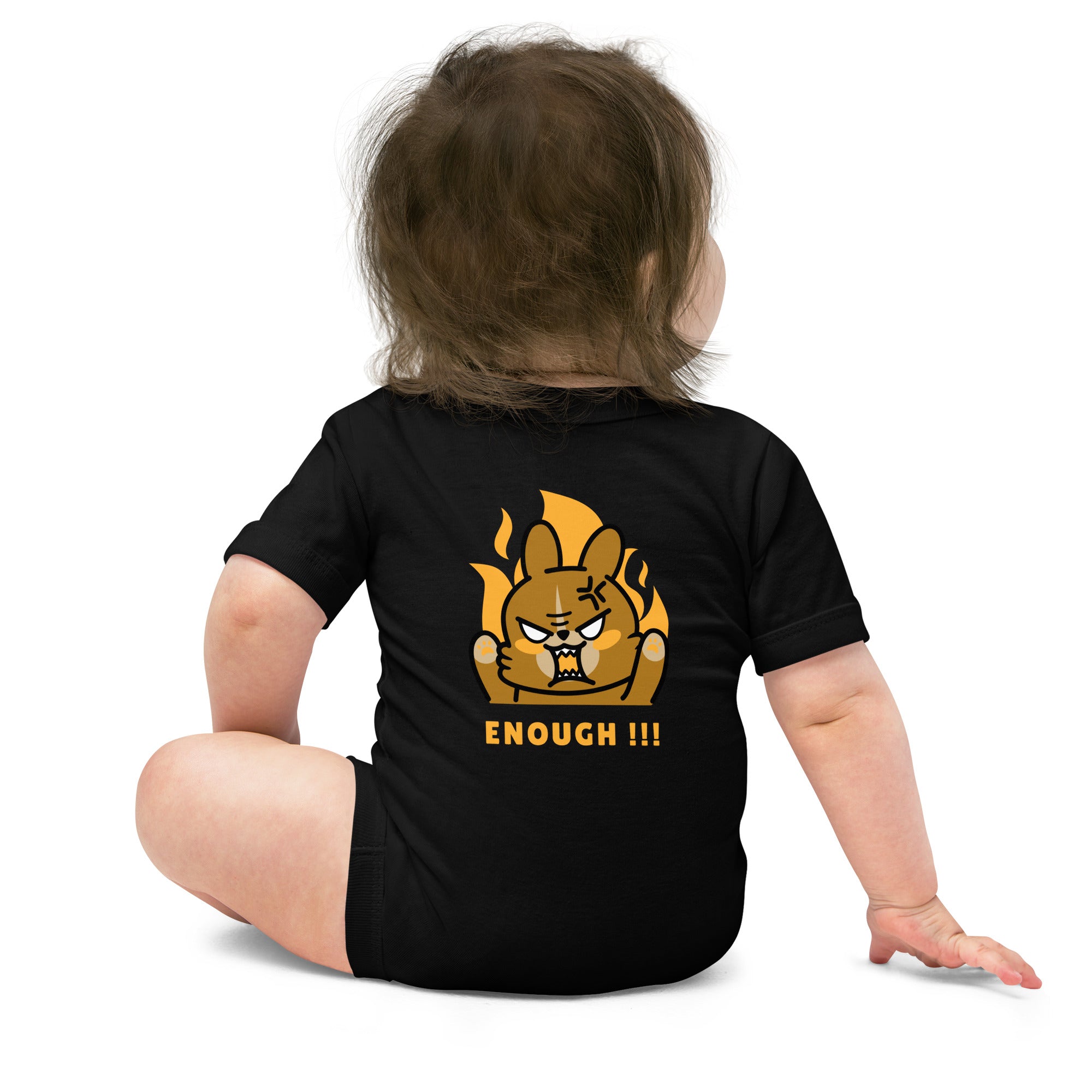 Enough!! - Baby short sleeve one piece