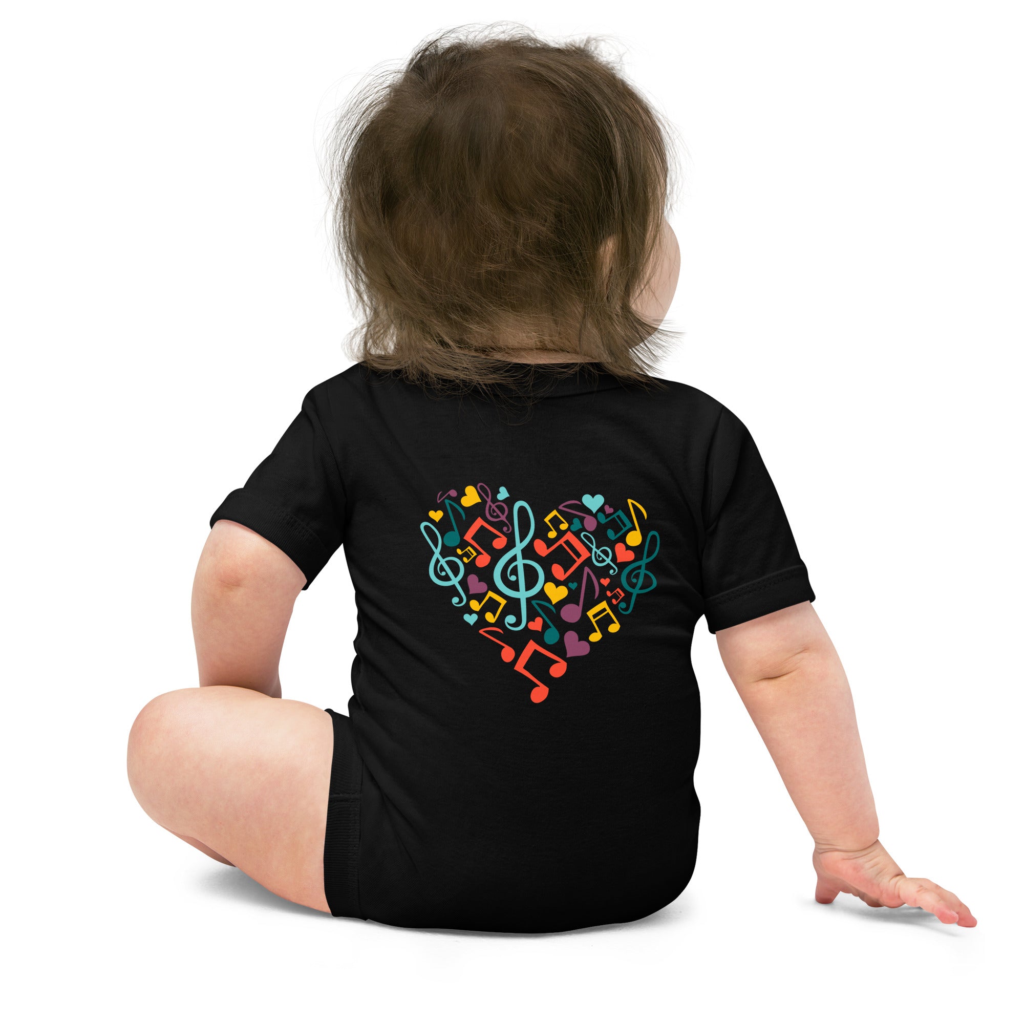 Symphonic Love Notes - Baby short sleeve one piece (back print)