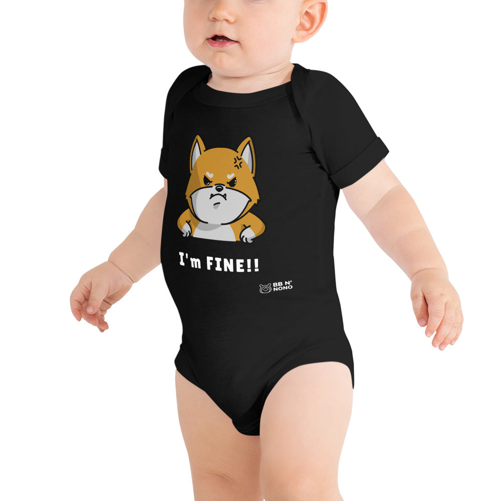 I'm fine - Baby short sleeve one piece