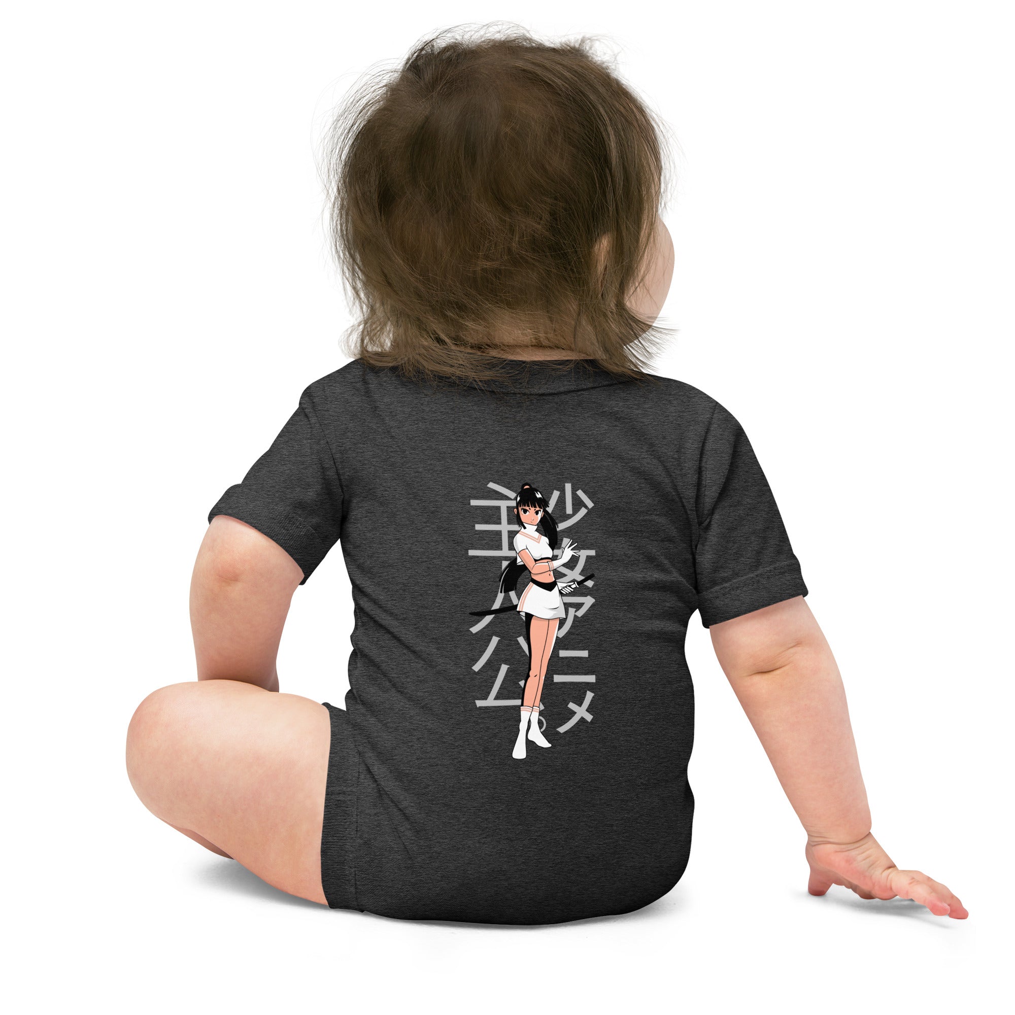 Magical girl V2 - Baby short sleeve one piece (back print)
