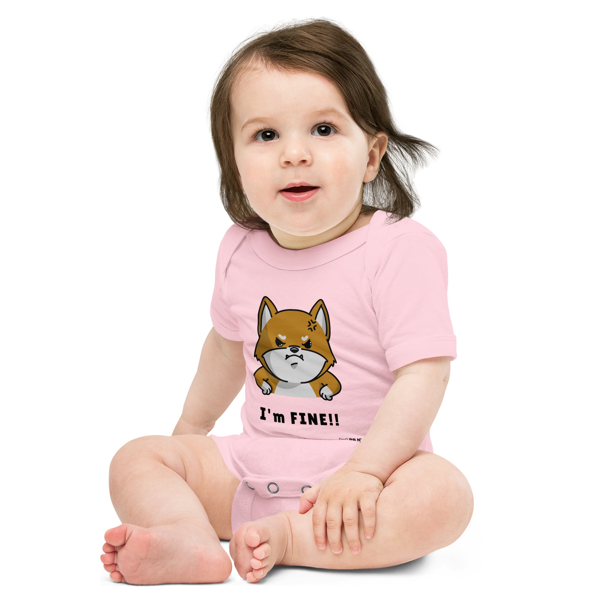 I'm fine - Baby short sleeve one piece
