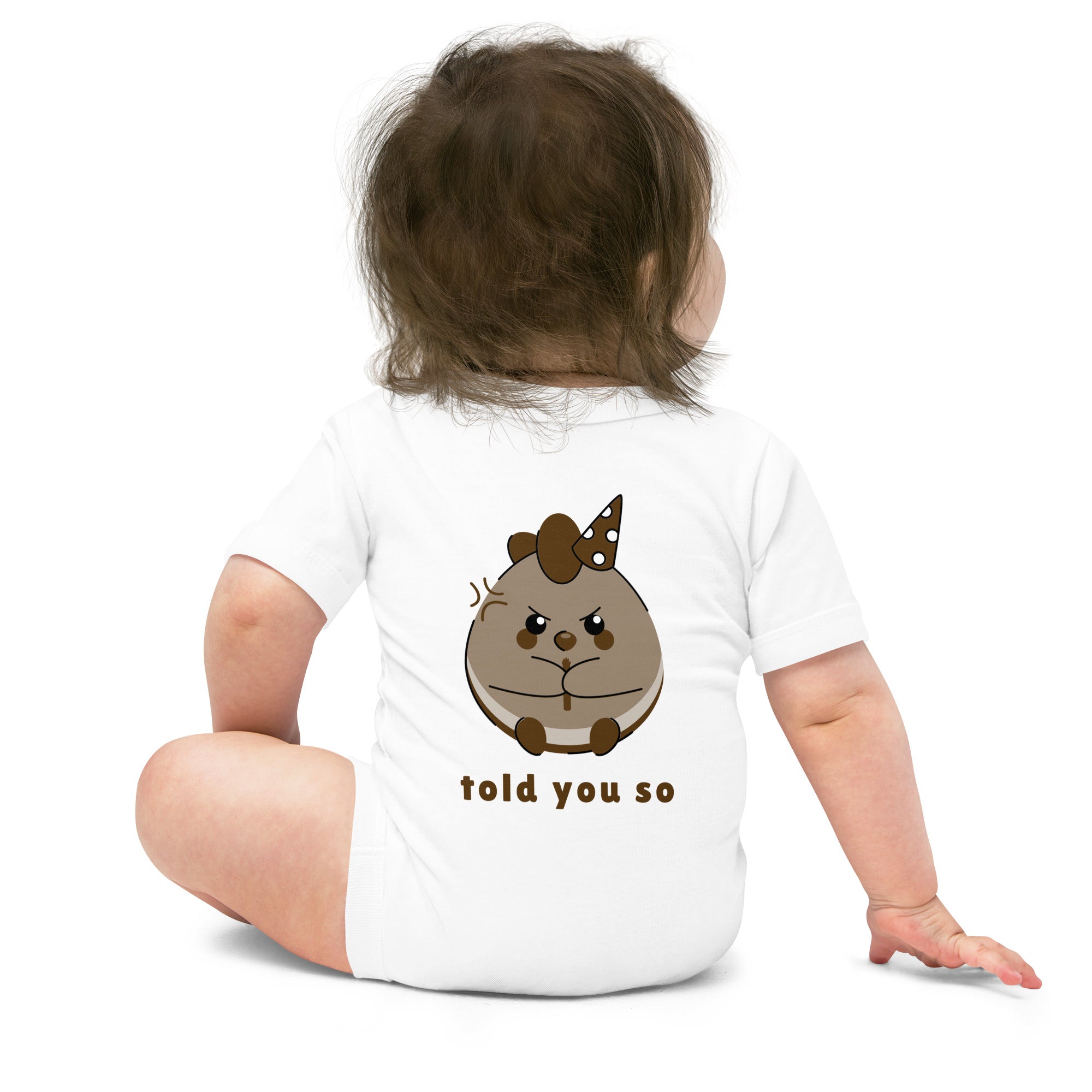 Told you so V - Baby short sleeve one piece