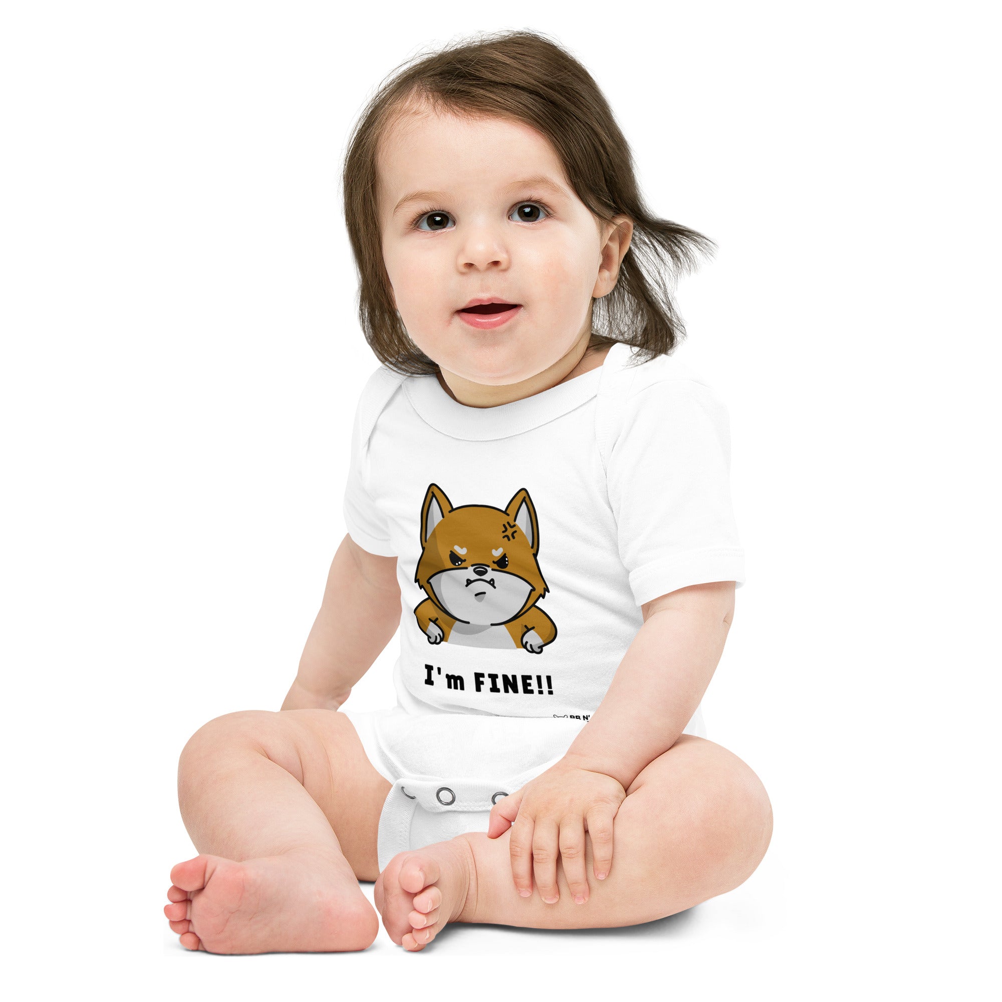 I'm fine - Baby short sleeve one piece