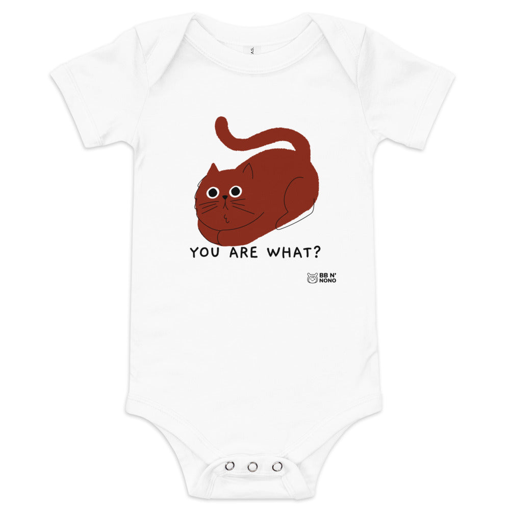 You are what? - Baby short sleeve one piece