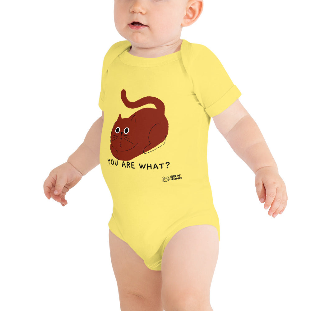 You are what? - Baby short sleeve one piece