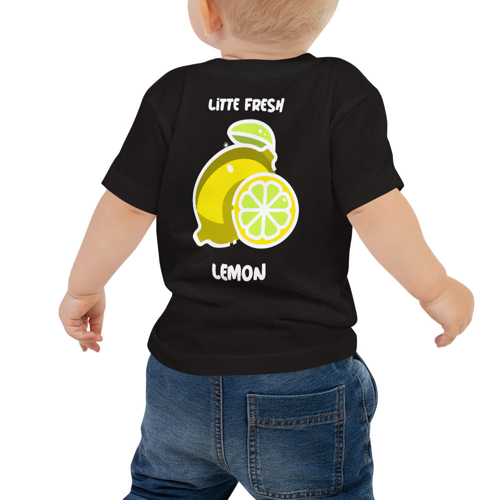 Little fresh lemon - Baby Jersey Short Sleeve Tee (back print)