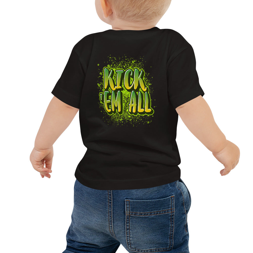 Kick'em all - Baby Jersey Short Sleeve Tee (back print)