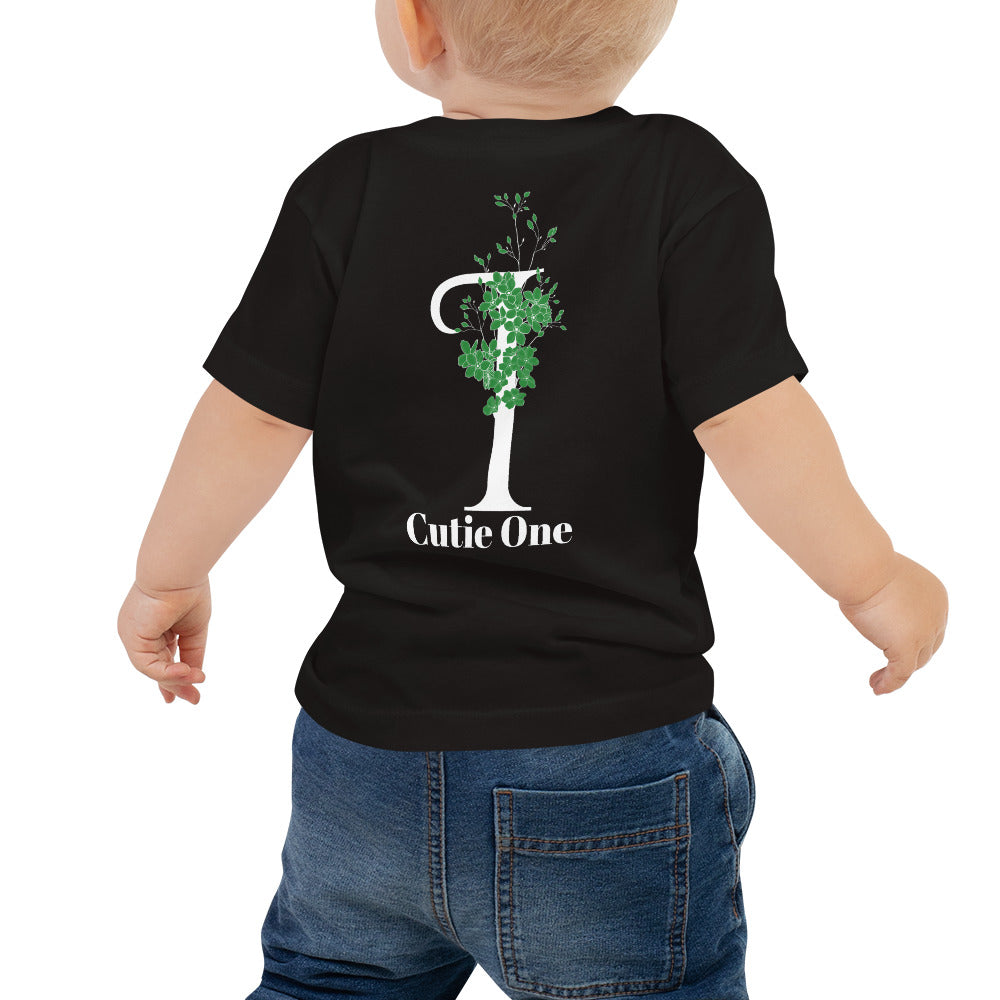 Cutie One - Baby Jersey Short Sleeve Tee (back print)