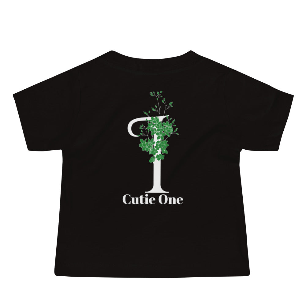 Cutie One - Baby Jersey Short Sleeve Tee (back print)
