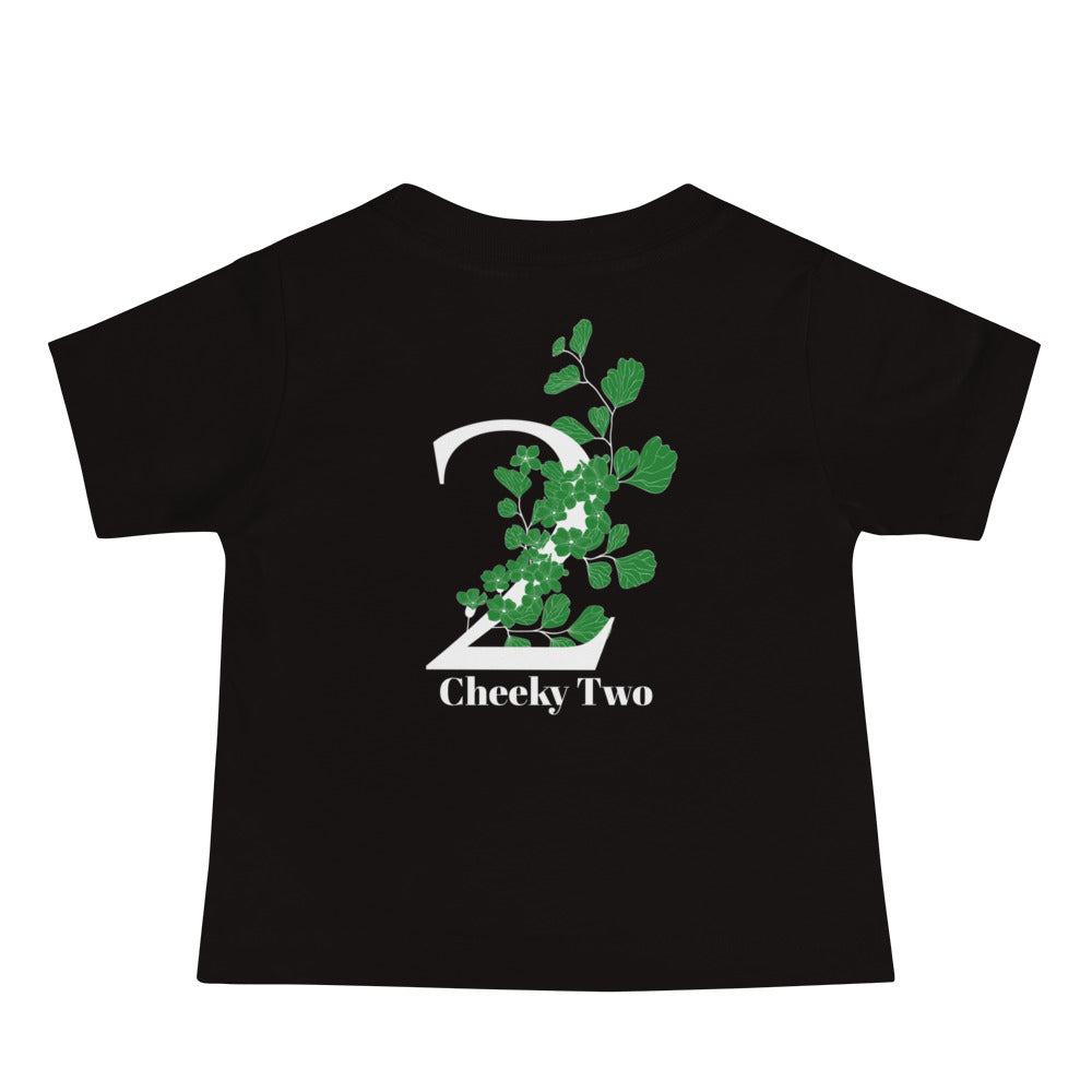 Cheeky Two - Baby Jersey Short Sleeve Tee (back print)