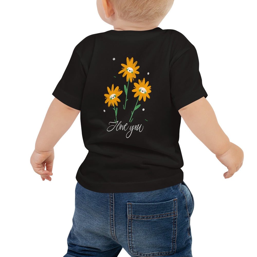 I love You - Baby Jersey Short Sleeve Tee (back print)