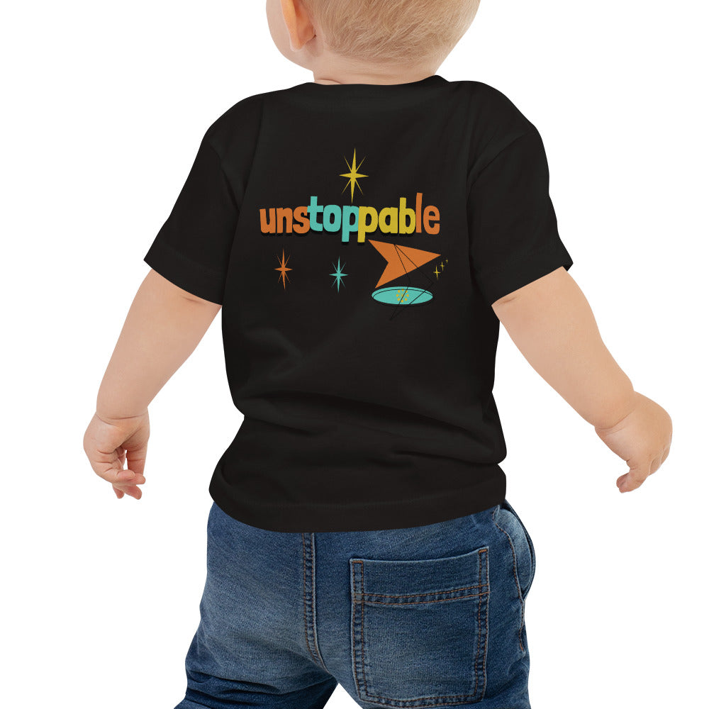 Unstoppable - Baby Jersey Short Sleeve Tee (back print)