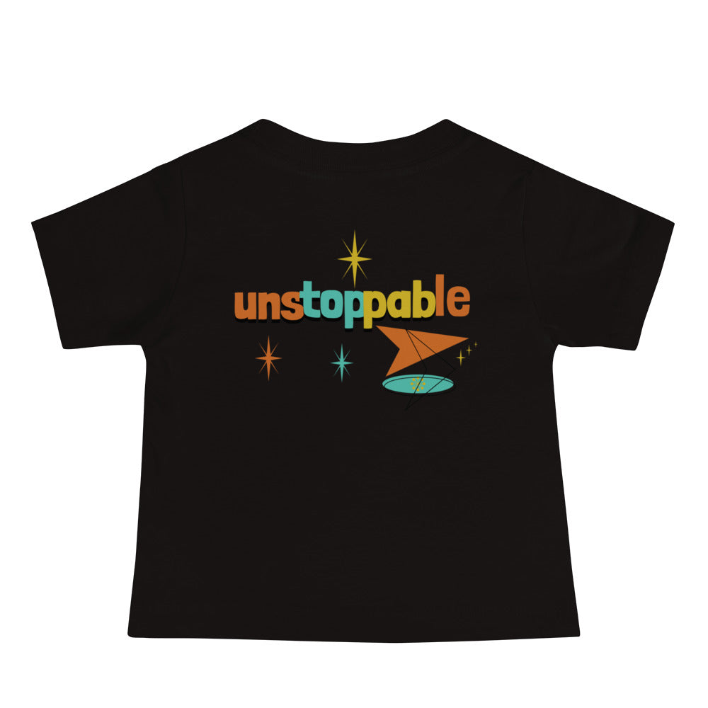Unstoppable - Baby Jersey Short Sleeve Tee (back print)