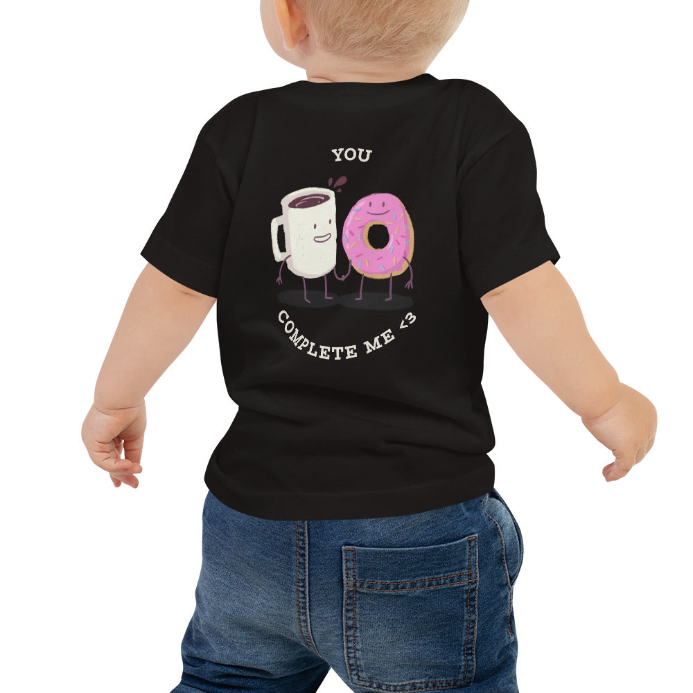 You complete me - Baby Jersey Short Sleeve Tee (back print)