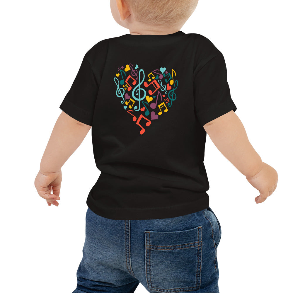 Symphonic Love Notes - Baby Jersey Short Sleeve Tee (back print)
