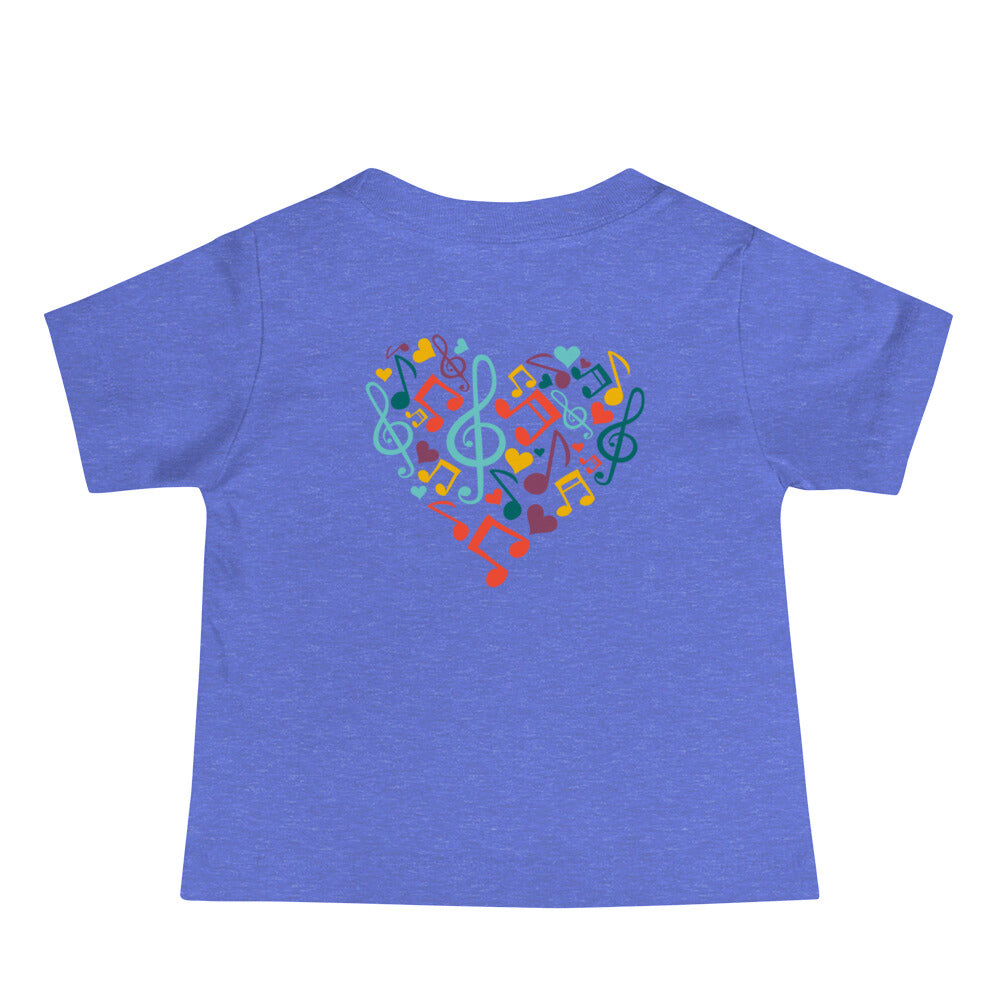 Symphonic Love Notes - Baby Jersey Short Sleeve Tee (back print)