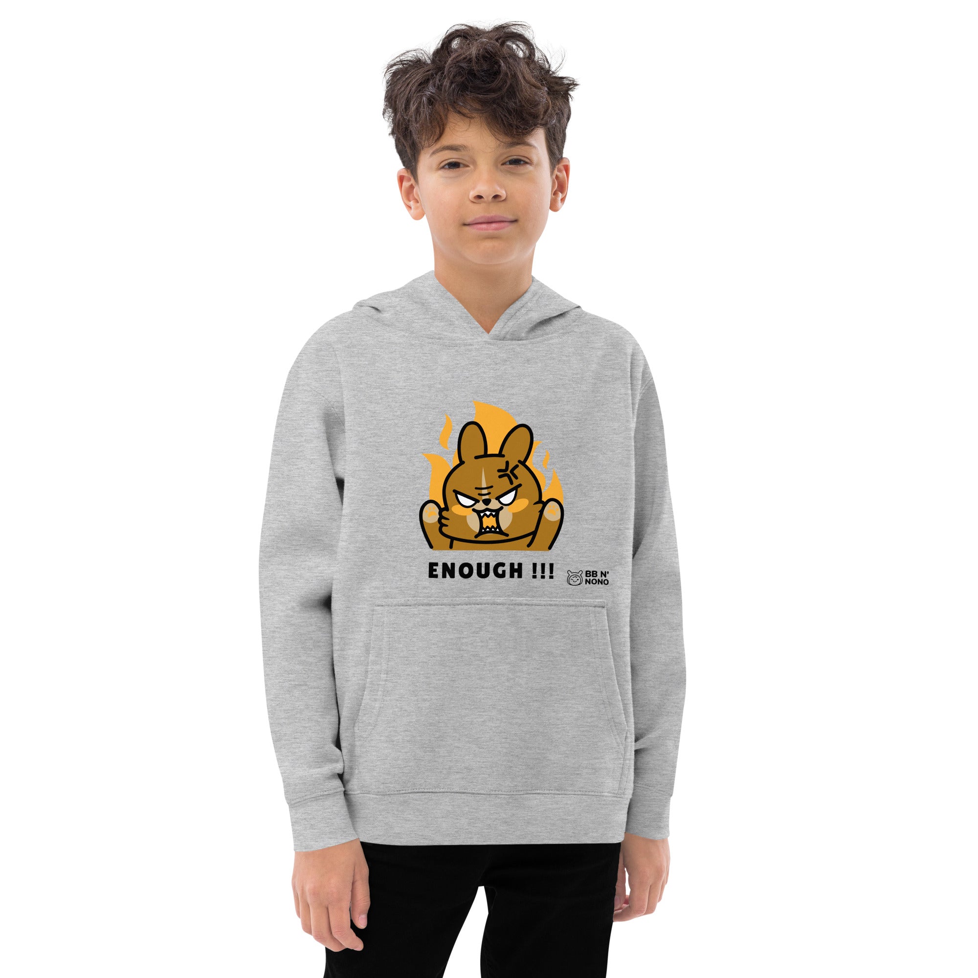 Enough!! - Kids fleece hoodie