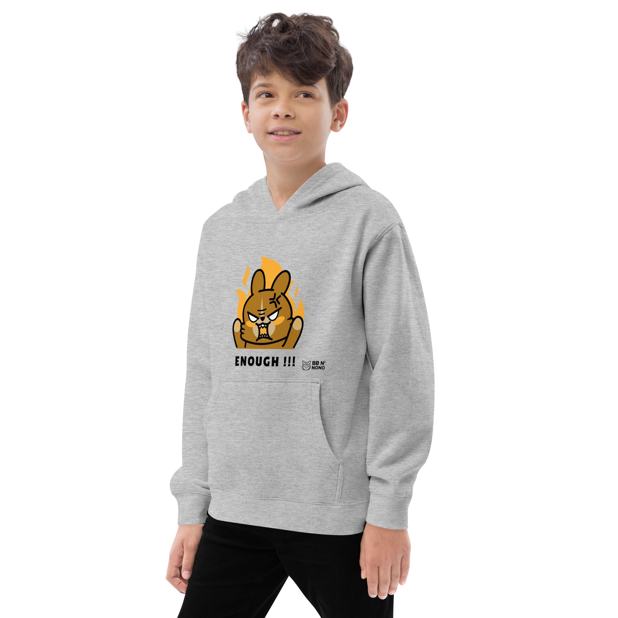 Enough!! - Kids fleece hoodie