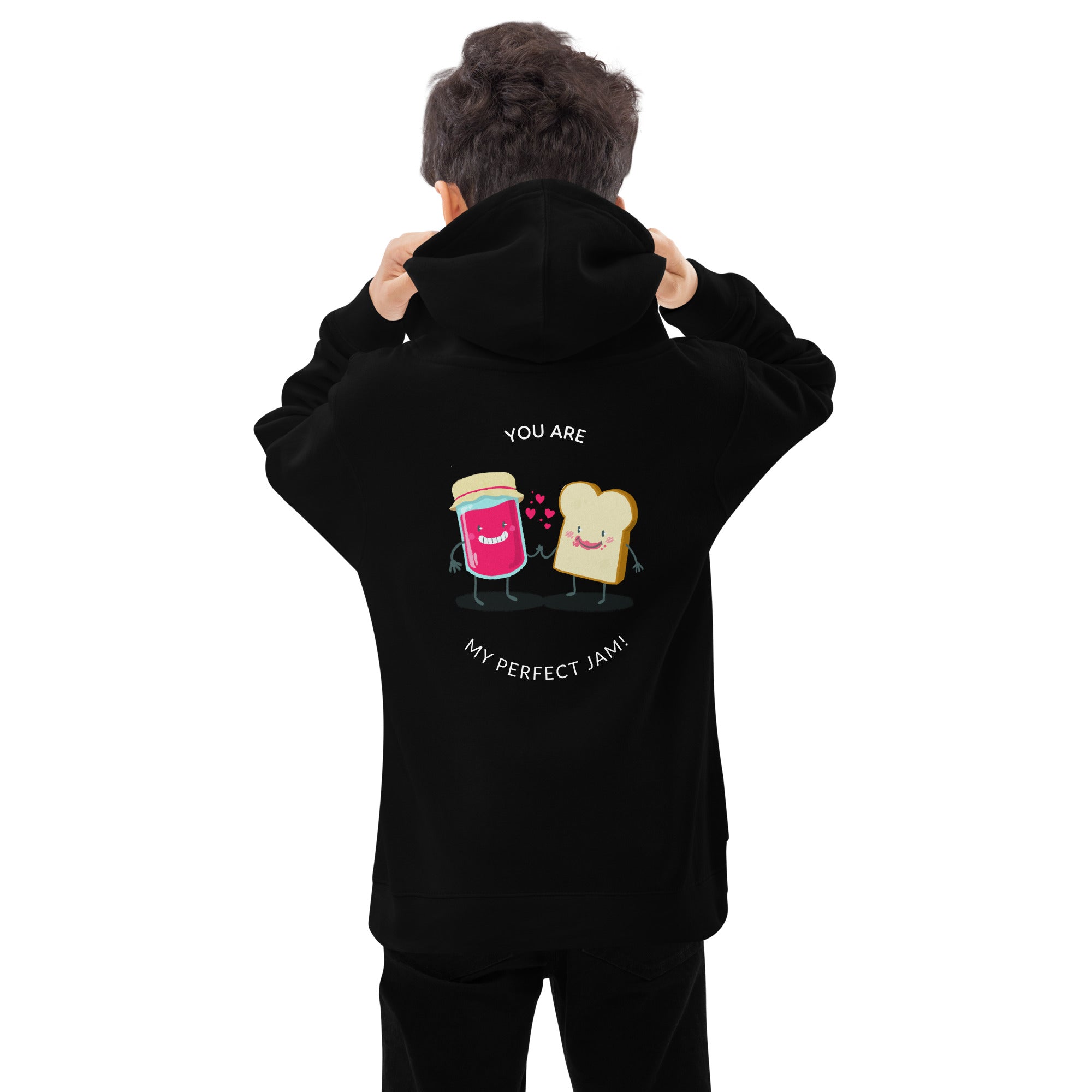 You are my perfect jam - Kids fleece hoodie (back print)