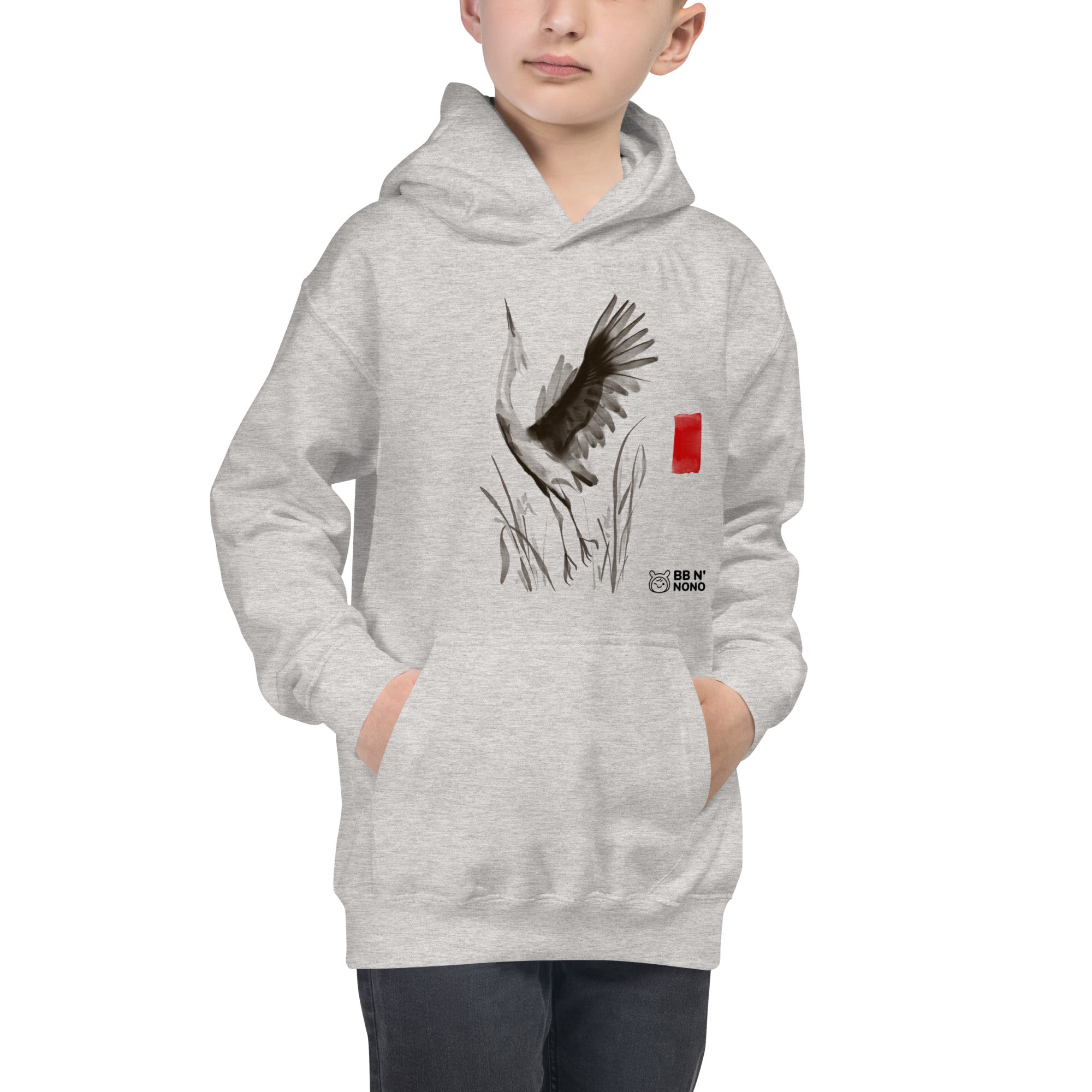 Sumi-e style - Kids Hoodie