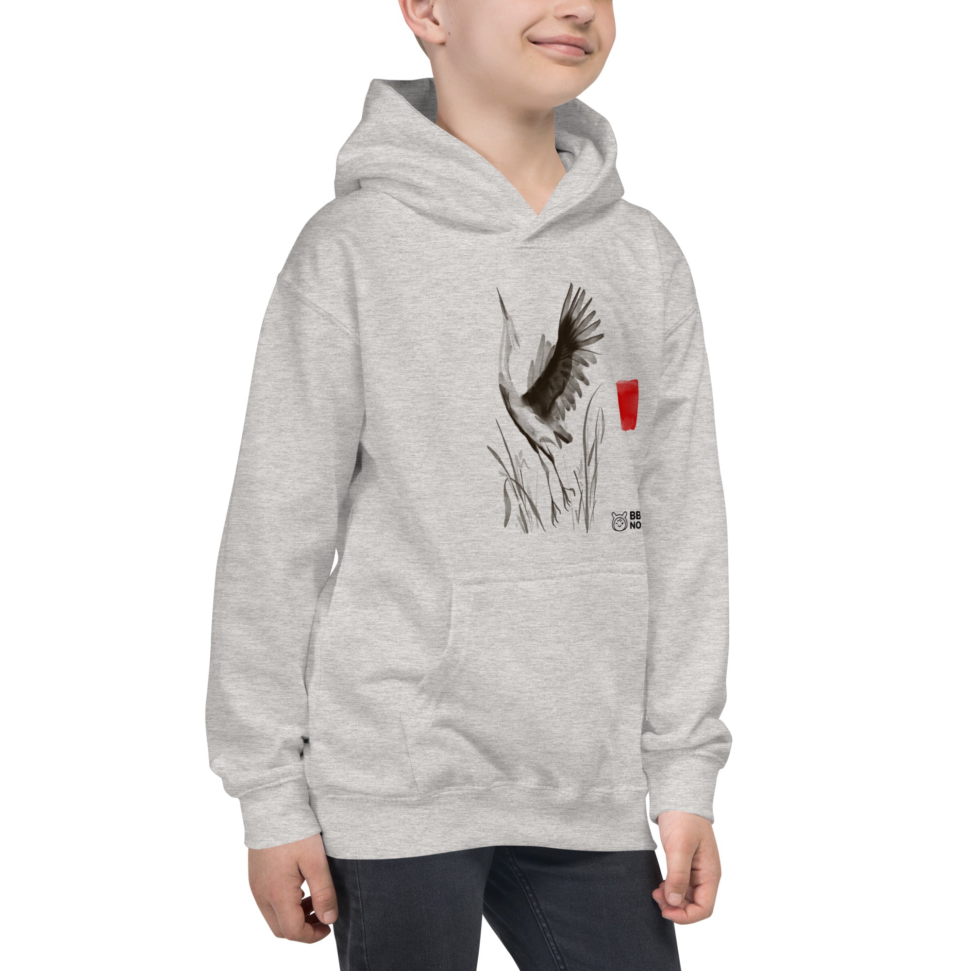Sumi-e style - Kids Hoodie