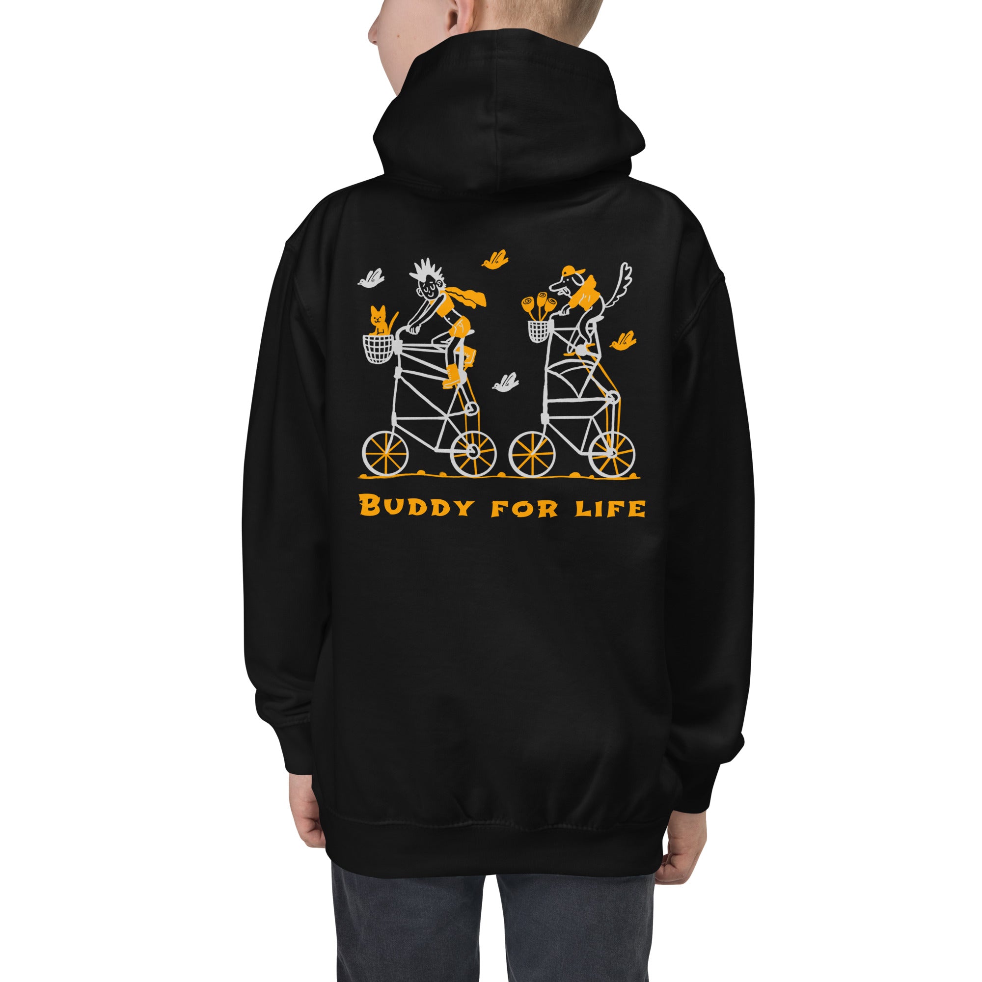 Buddy for life - Kids Hoodie (back print)