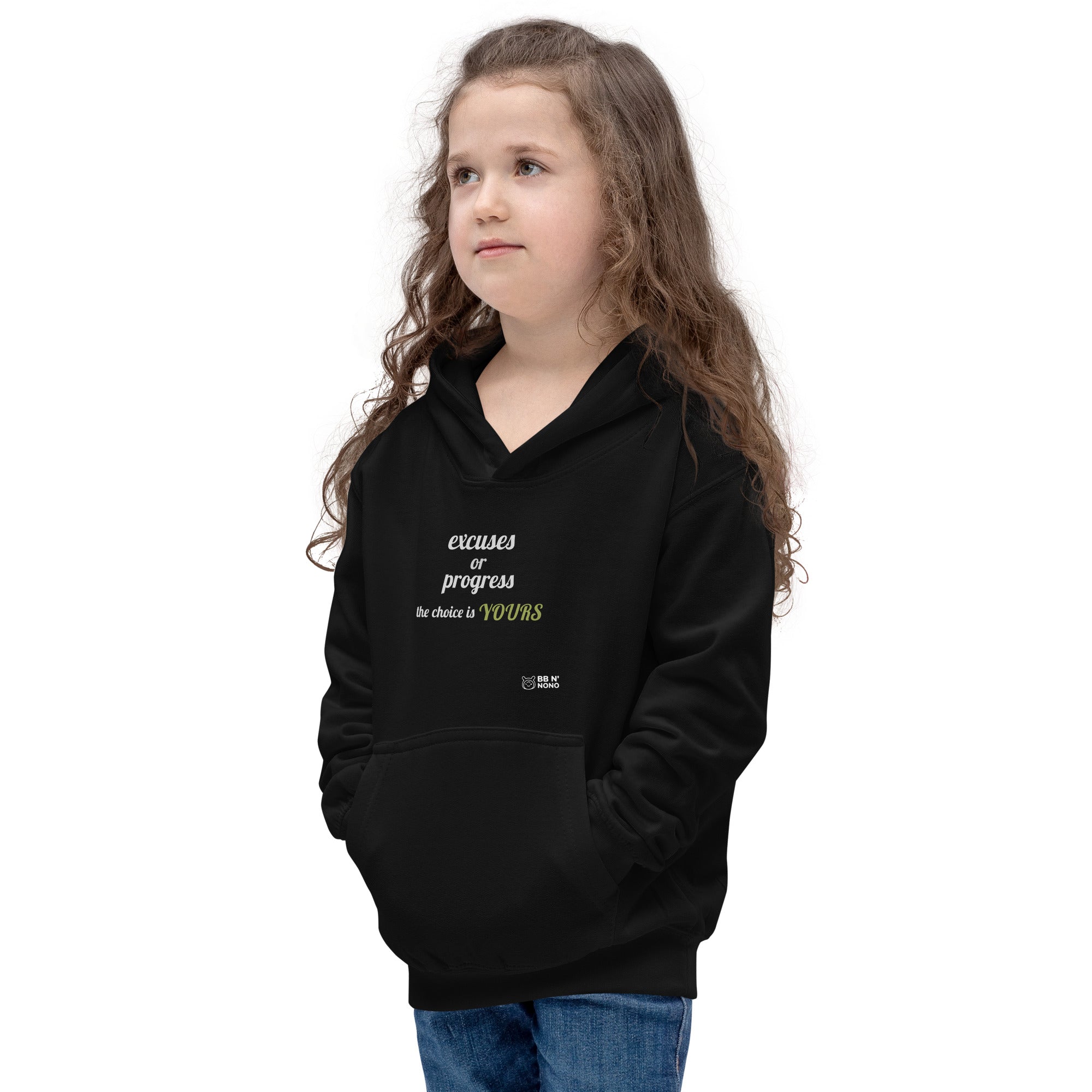 Excuses or Progress, the choice is yours V - Kids Hoodie