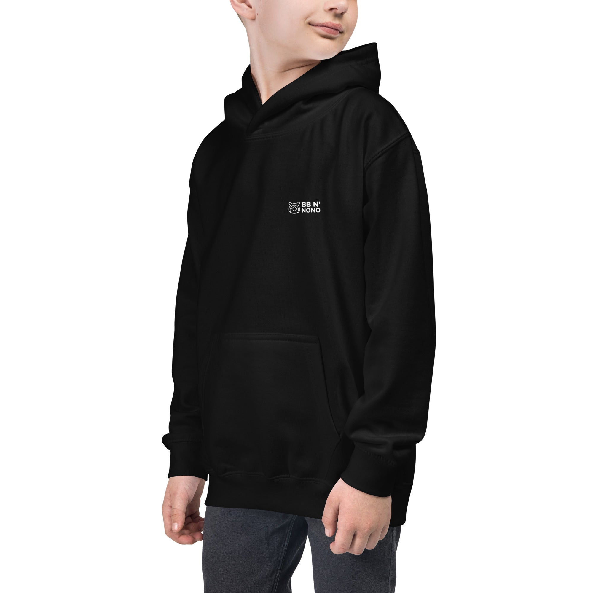 Cute Bunny Personalized Add your Name - Kids Hoodie (Back print)