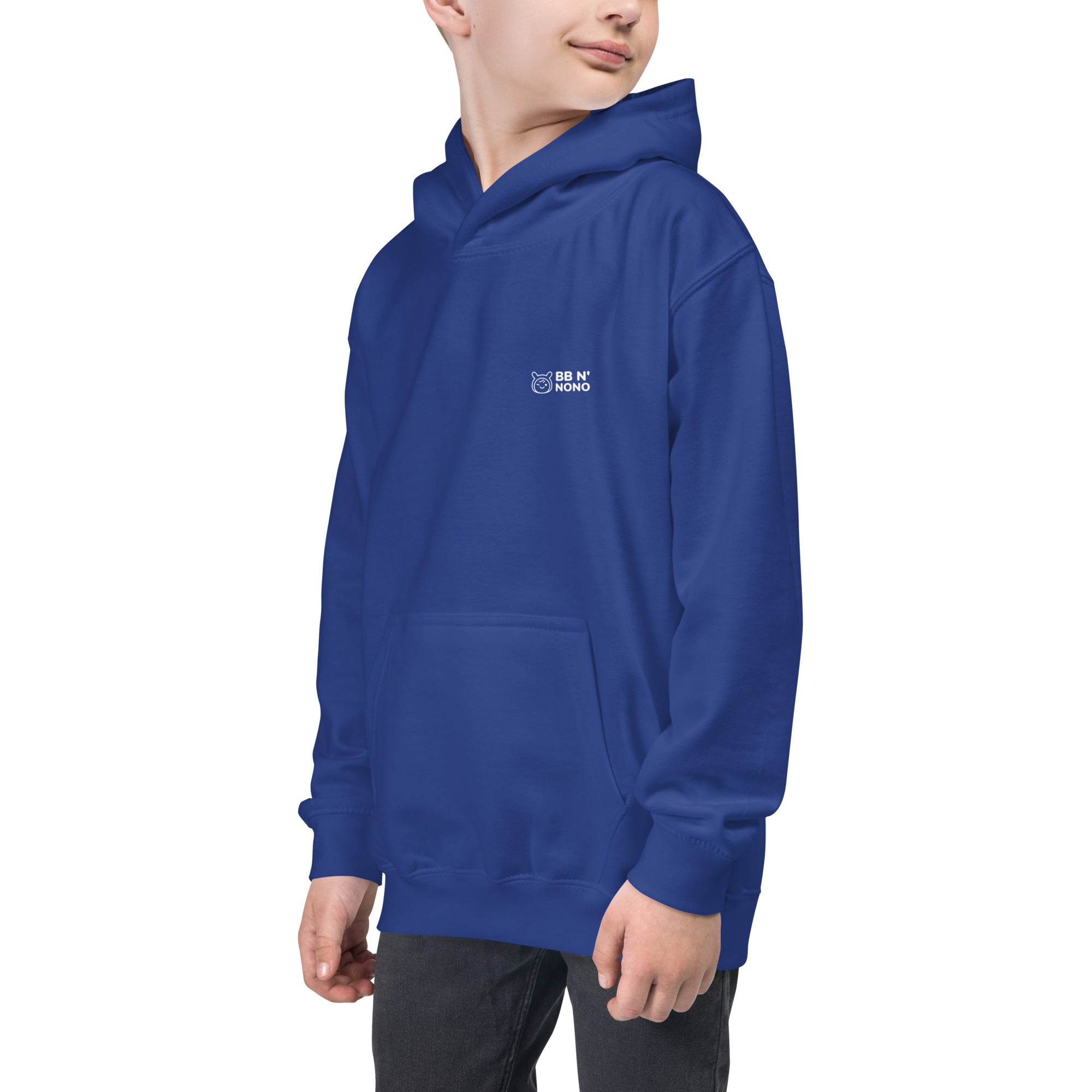 Cute Bunny Personalized Add your Name - Kids Hoodie (Back print)