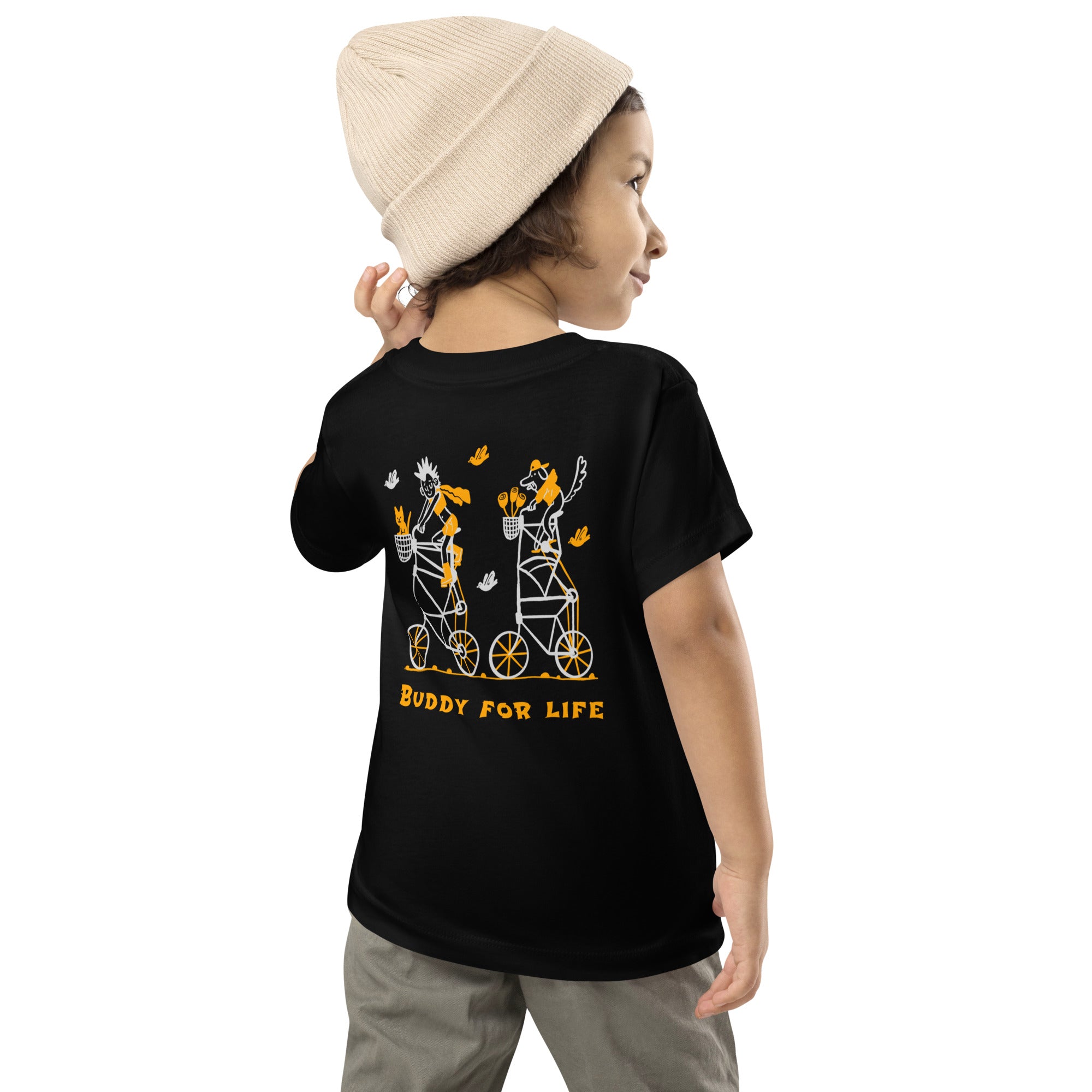 Buddy for life - Toddler Short Sleeve Tee (back print)