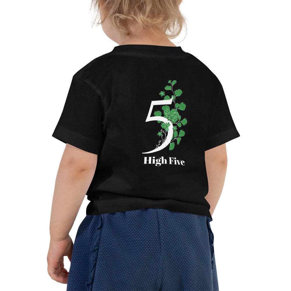 High Five - Toddler Short Sleeve Tee (back print)