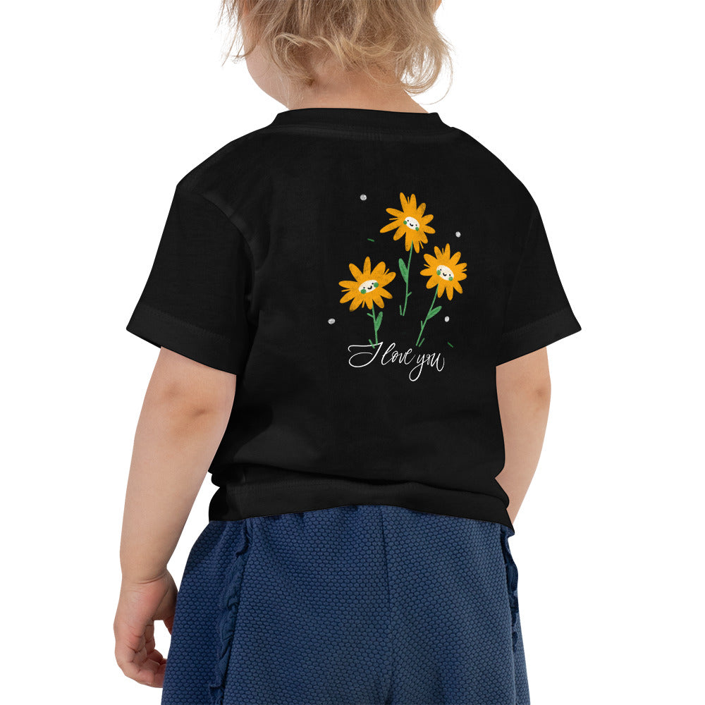 I love You - Toddler Short Sleeve Tee (back print)