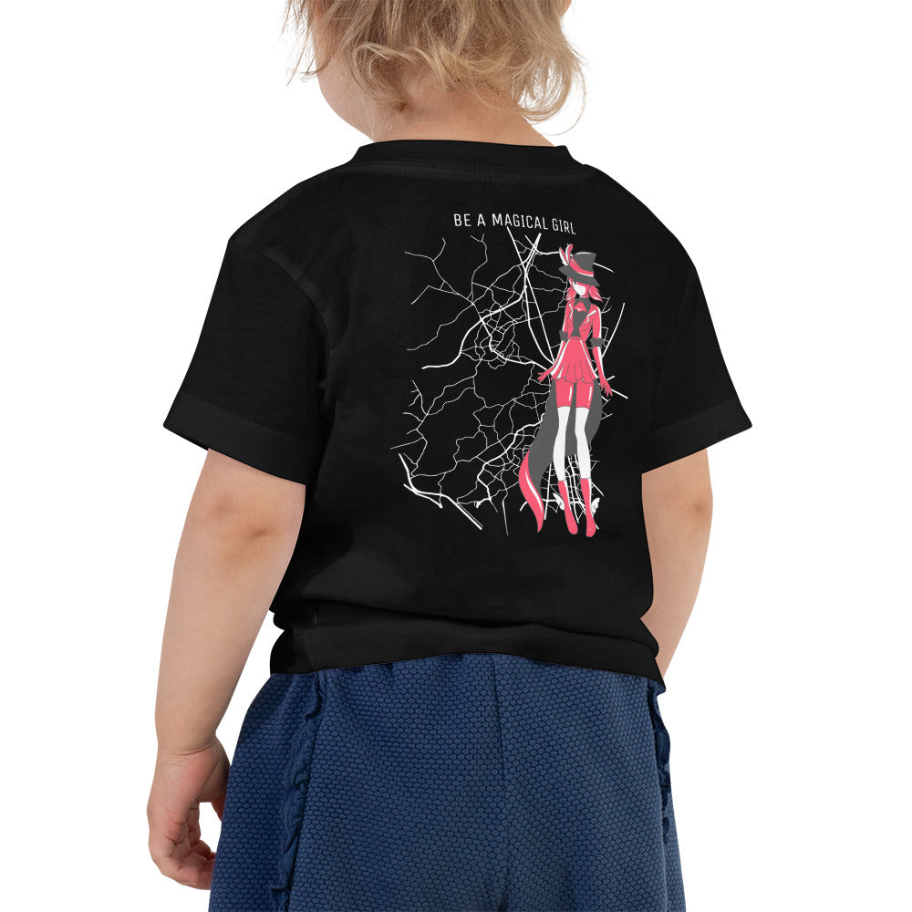 Magical girl V1 - Toddler Short Sleeve Tee (back print)
