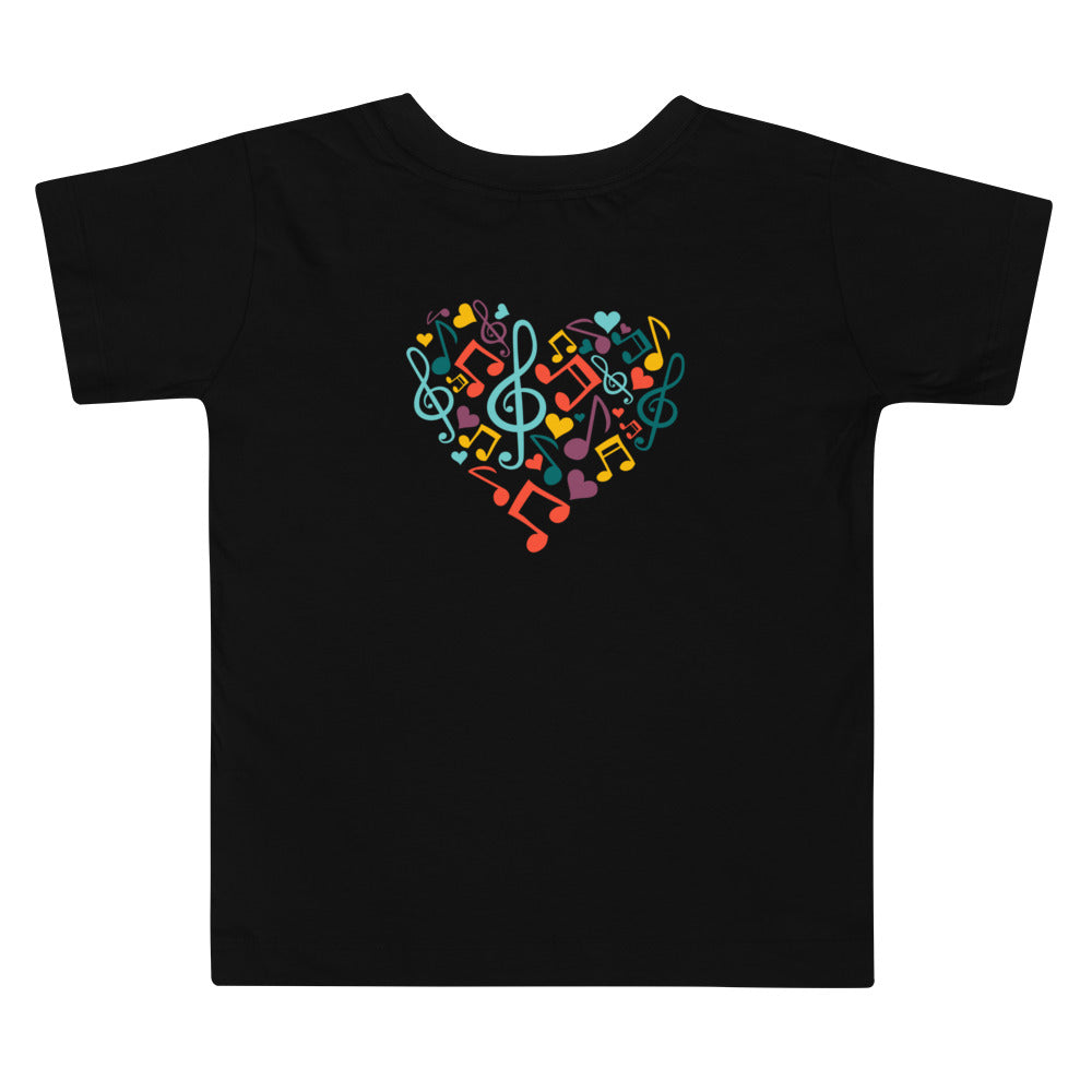 Symphonic Love Notes - Toddler Short Sleeve Tee (back print)