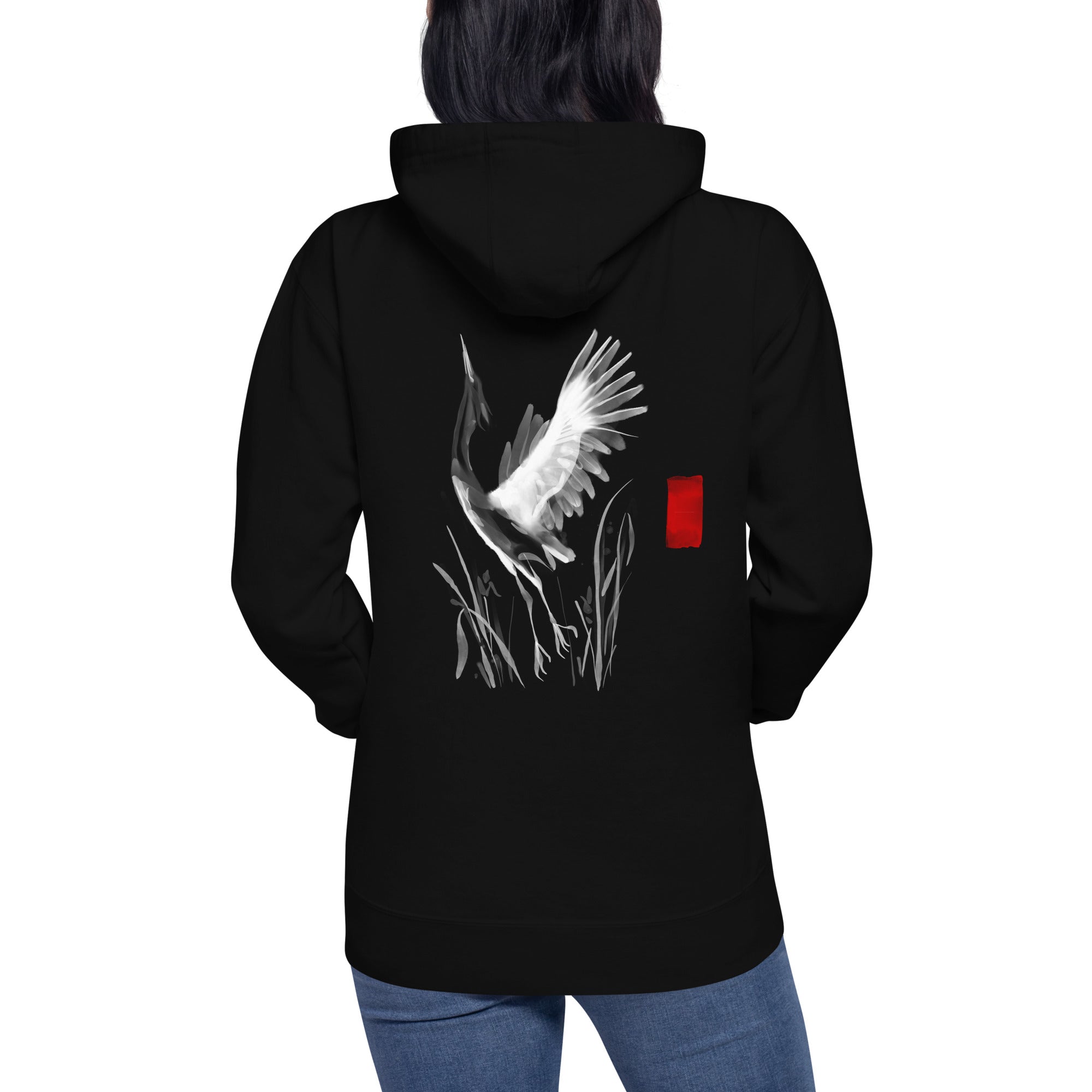Sumi-e style - Unisex Hoodie (back print)