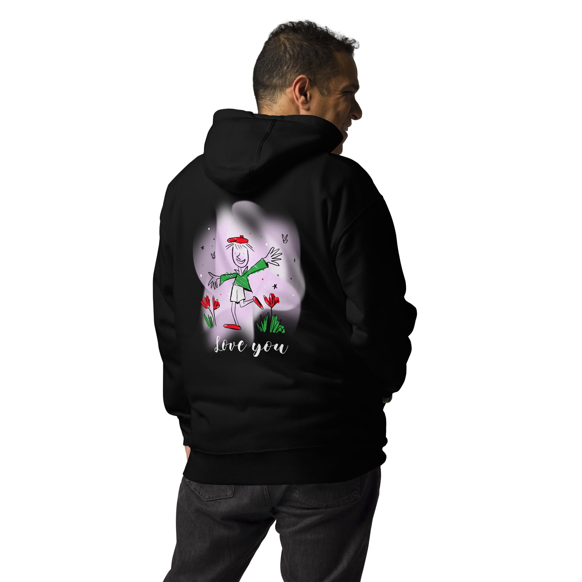 Love you - Unisex Hoodie (back print)