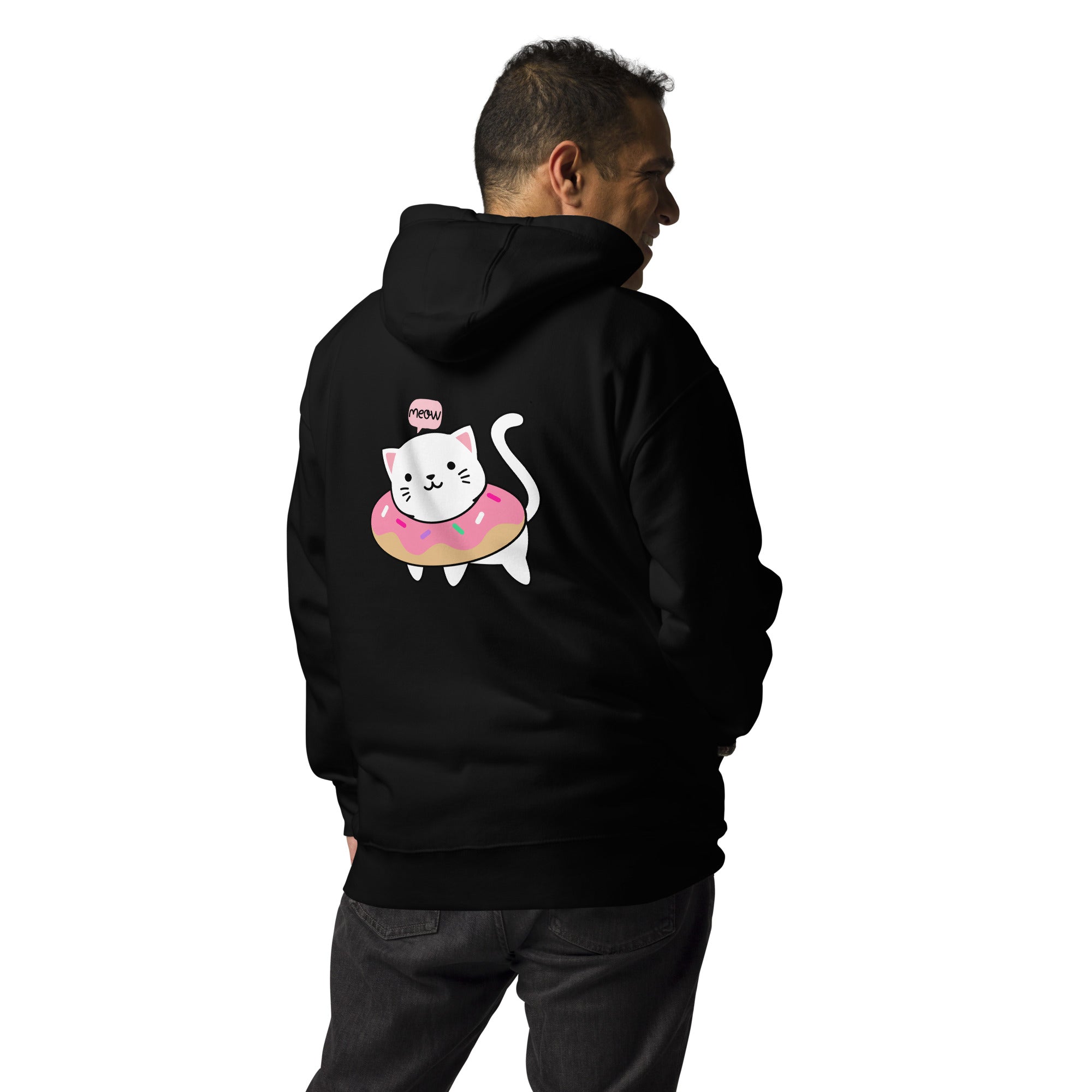 Meow V2 - Unisex Hoodie (back print)