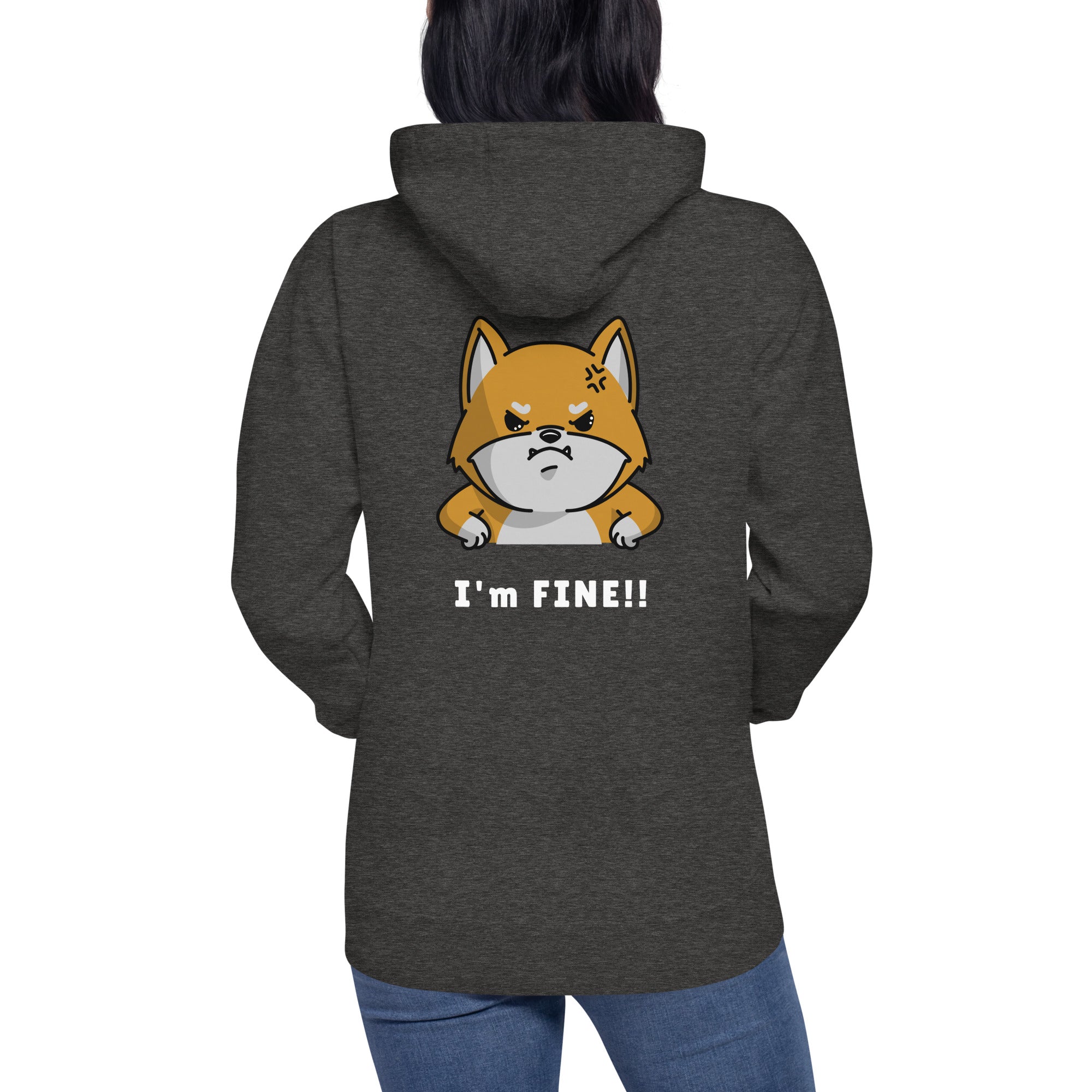 I'm fine - Unisex Hoodie (back print)