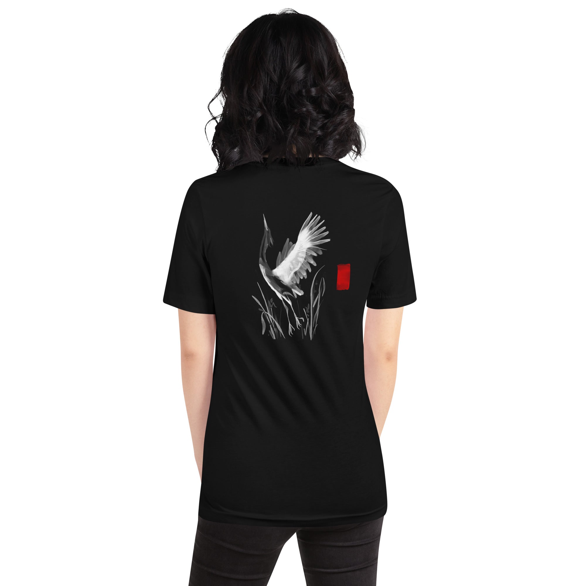 Sumi-e style - Unisex t-shirt (back print)