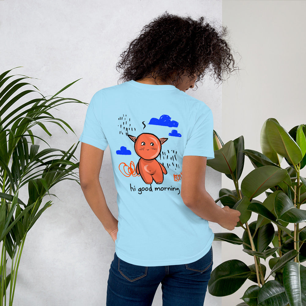 Cute little monster - Unisex t-shirt (back print)