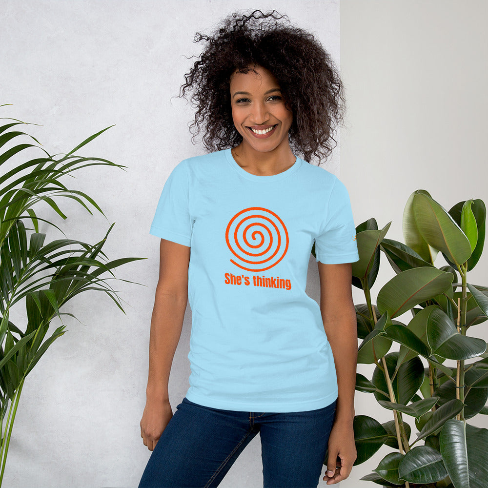 She's thinking - Unisex t-shirt