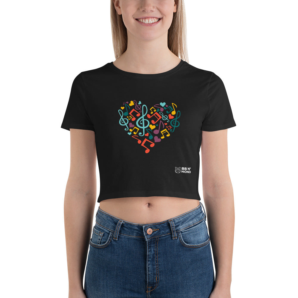 Symphonic Love Notes - Women’s Crop Tee